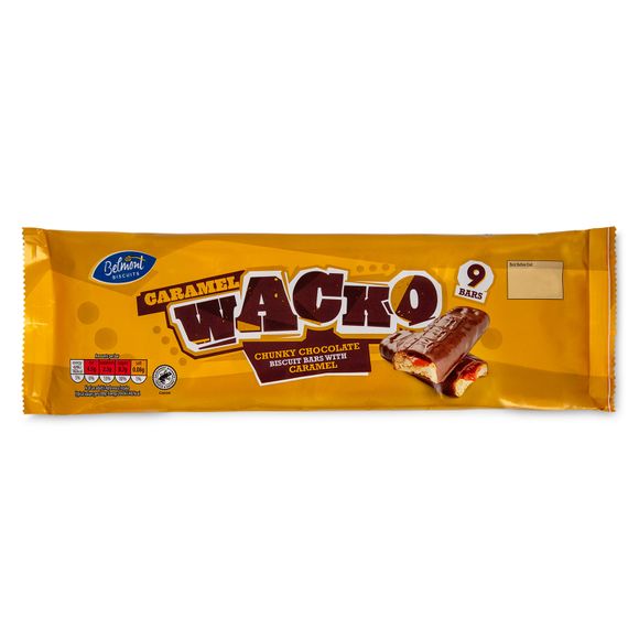 Belmont Caramel Wacko Biscuit Bars 189g/9 Pack